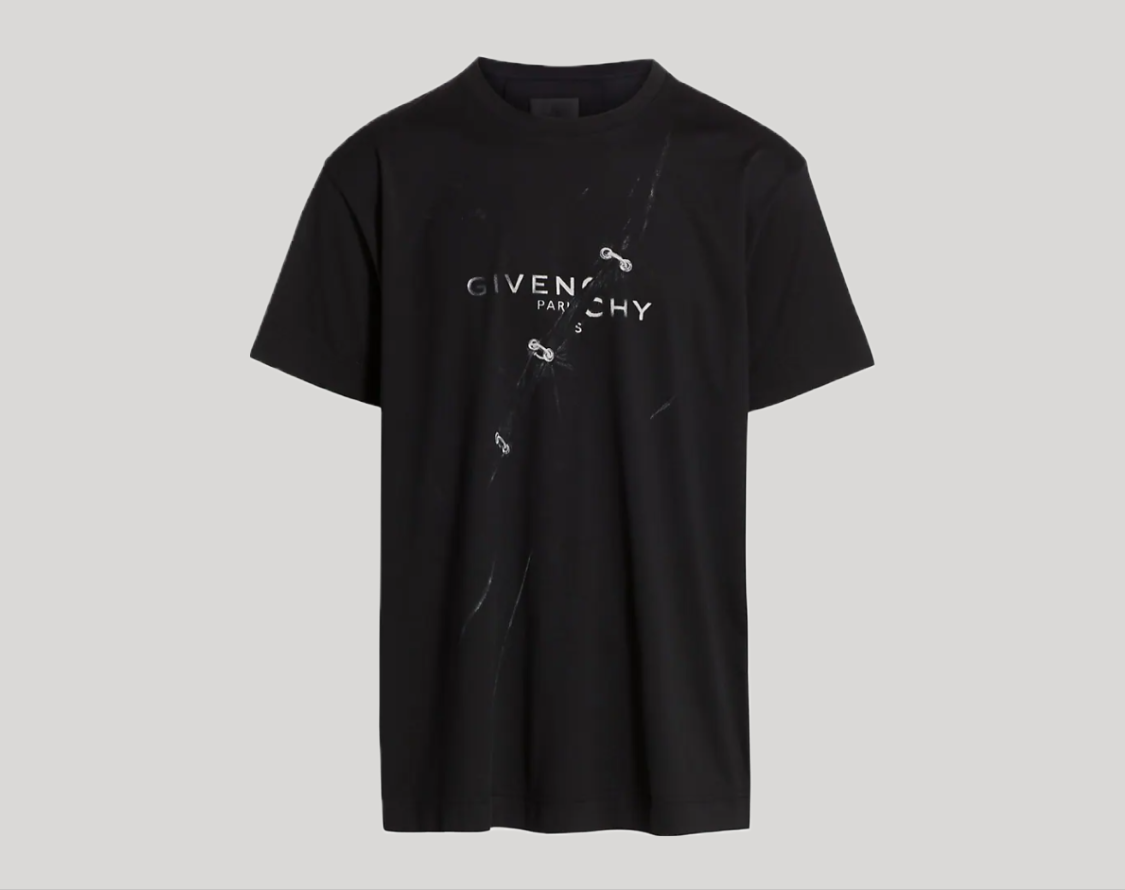 GIVENCHY TROMPE L'OEIL EFFECT T-SHIRT