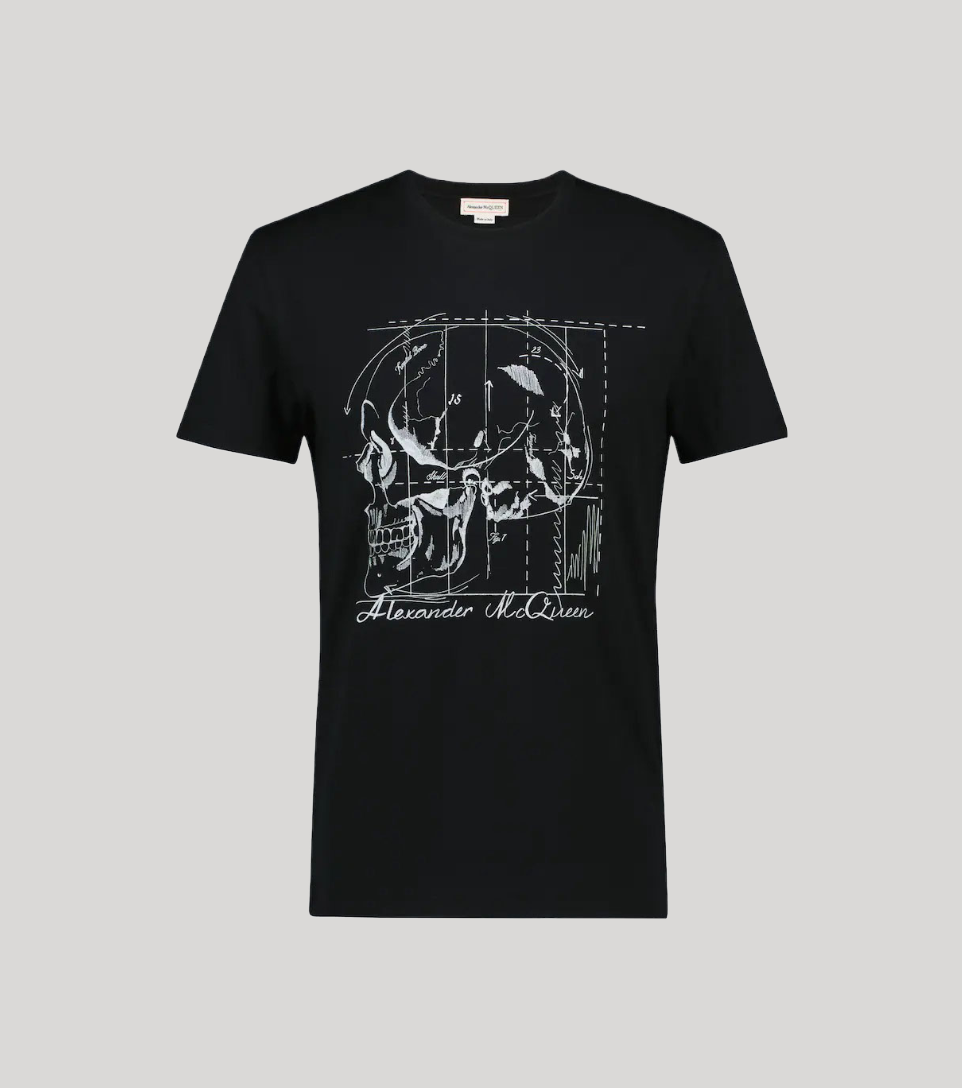 ALEXANDER MCQUEEN SKULL PRINT COTTON T-SHIRT