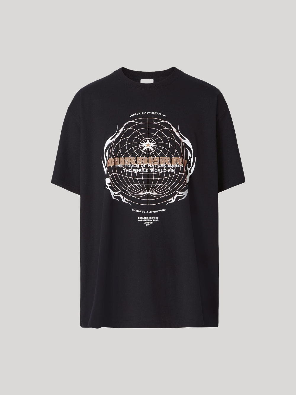 BURBERRY GLOBE GRAPHIC T-SHIRT