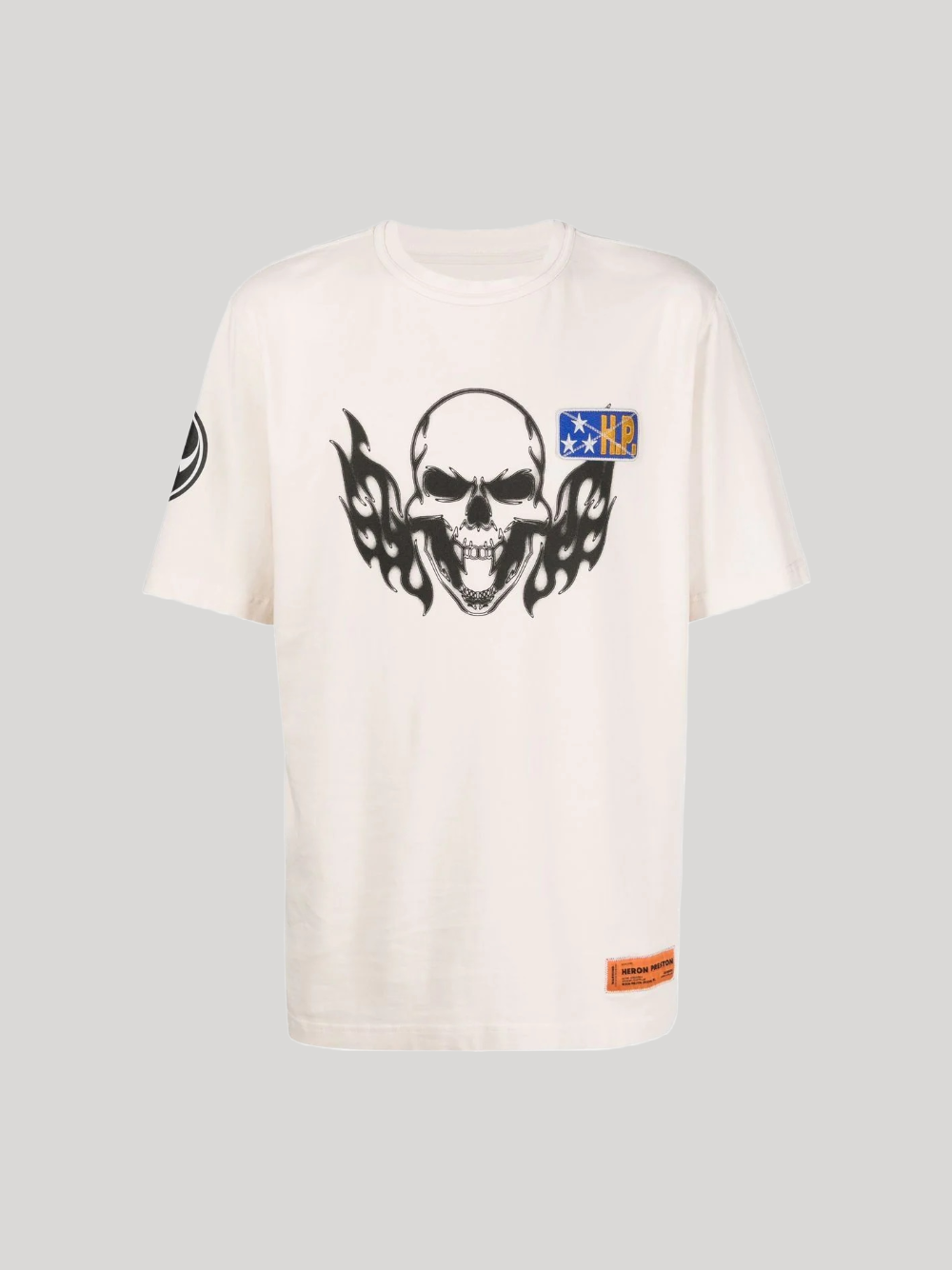  HERON PRESTON SKULL PRINT T-SHIRT