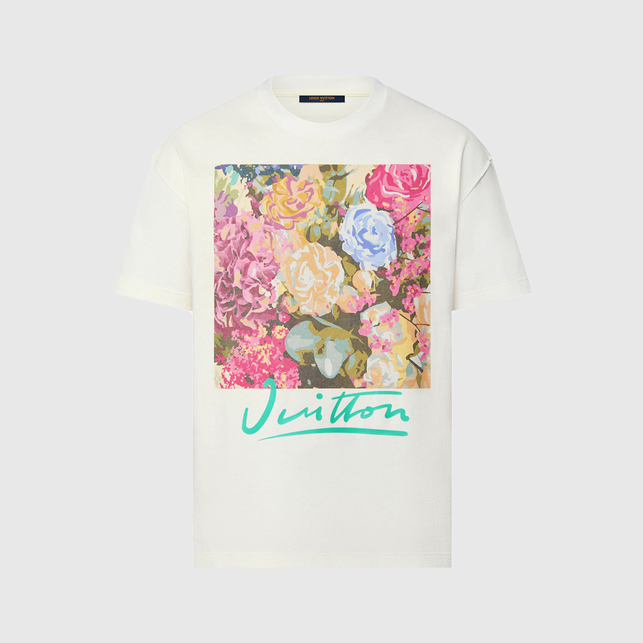 LV FLOWER TAPESTRY PRINT T-SHIRT