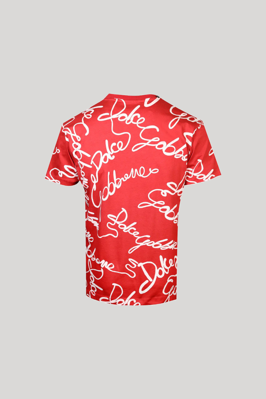 DOLCE & GABBNA SIGNATURE ALL OVER RED T-SHIRT