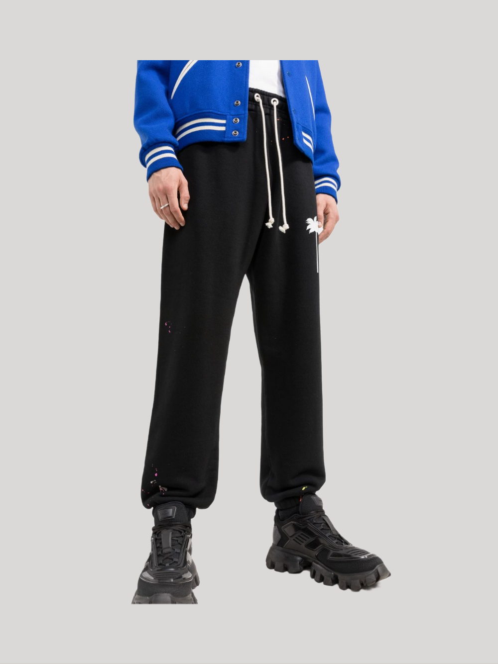 PALM ANGELS PAINTED LOGO TRACK TROUSERS