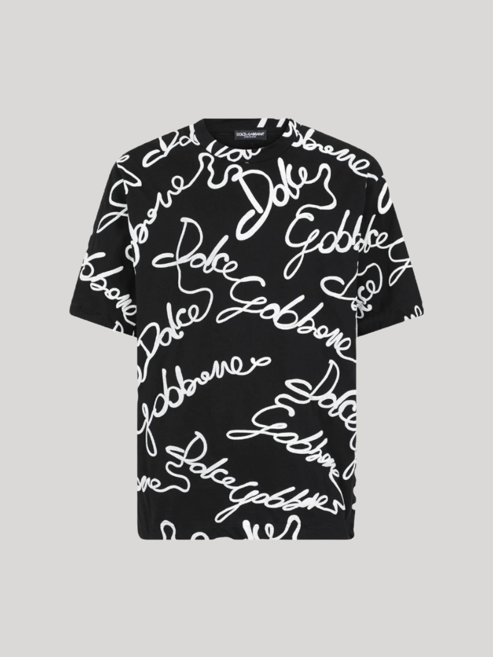 DOLCE&GABBANA LOGO-PRINT COTTON T-SHIRT 