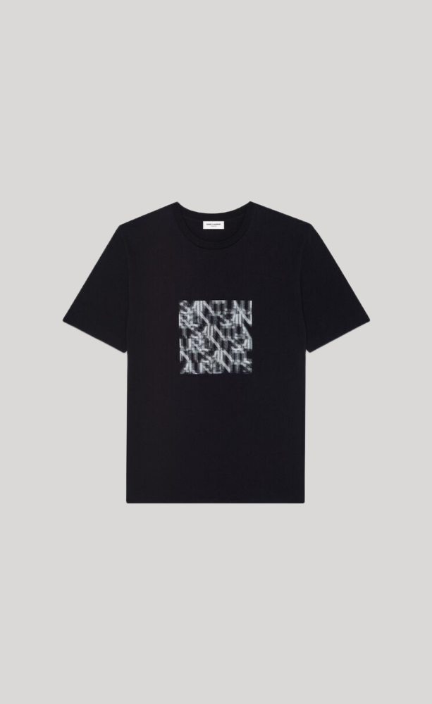 SAINT LAURENT OPTICAL ILLUSION T-SHIRT