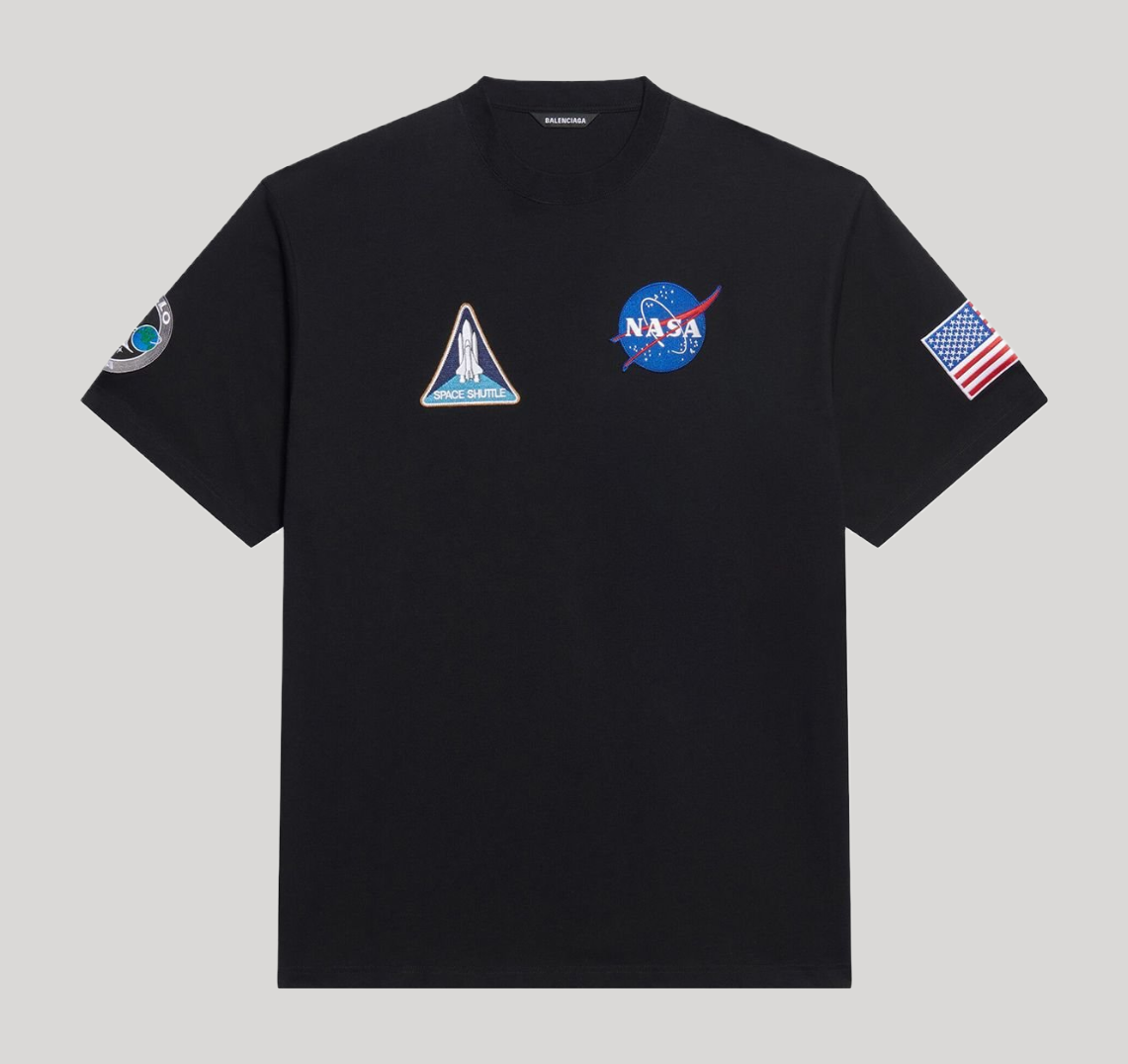 BALENCIAGA SPACE T-SHIRT IN BLACK