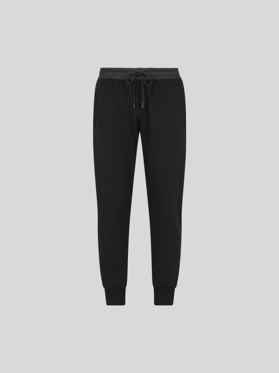 DOLCE & GABBANA JERSEY JOGGING 3D DG BLACK SWEATPANTS