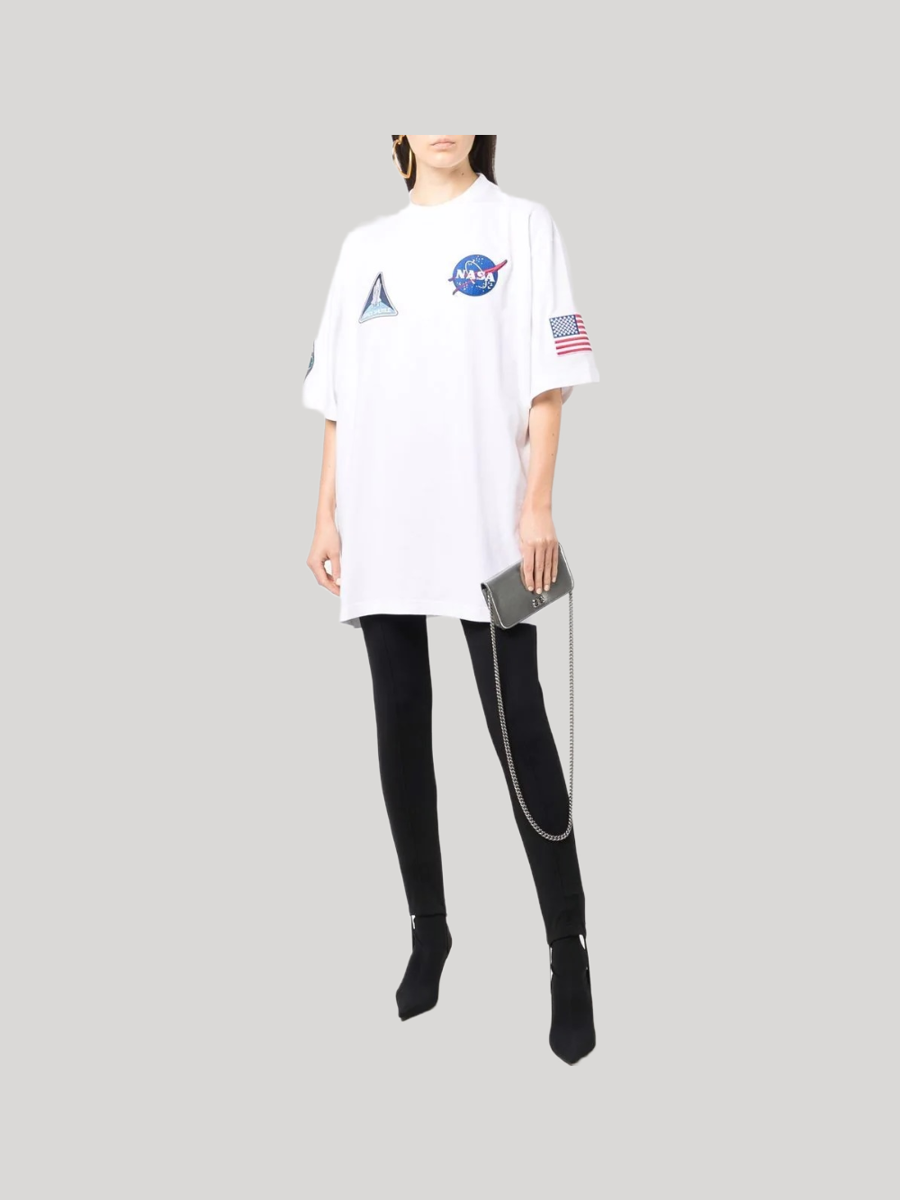 BALENCIAGA SPACE MULTI-PATCH T-SHIRT