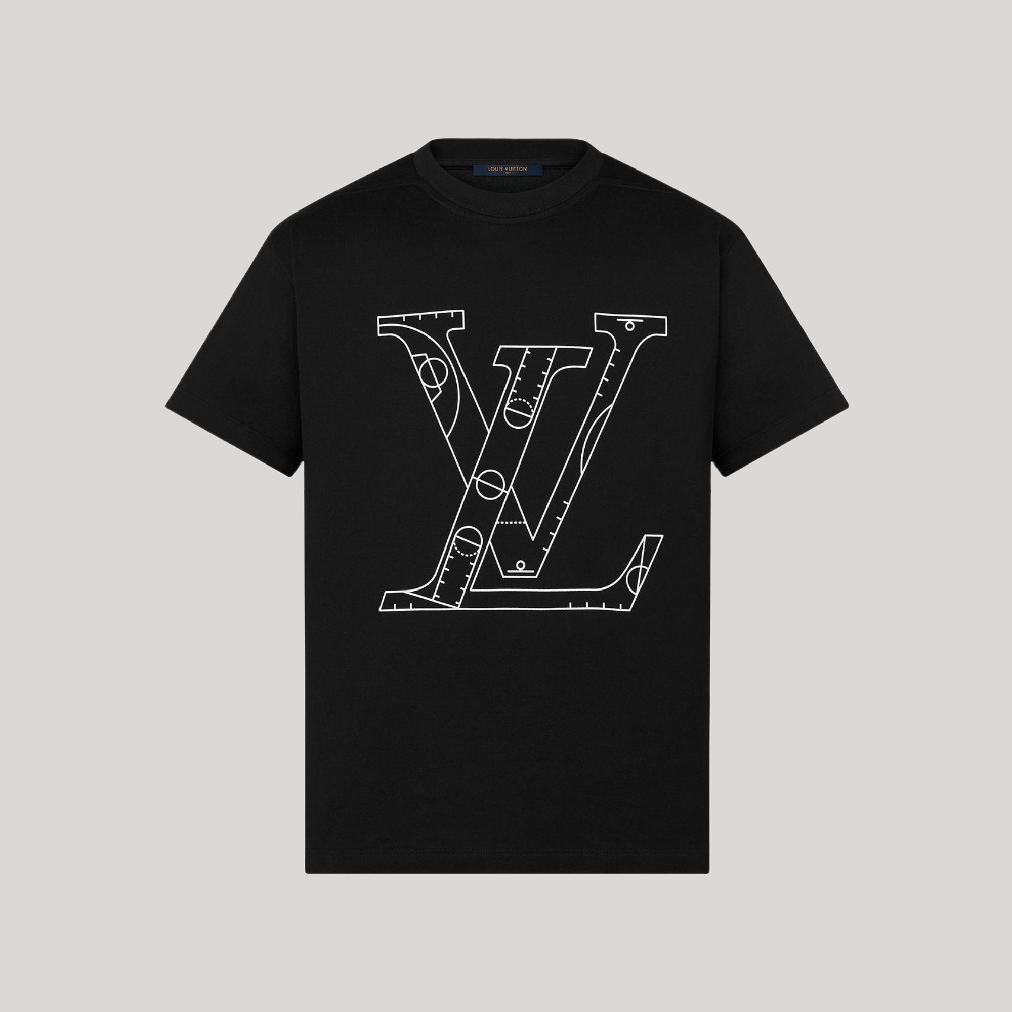 LOUIS VUITTON LVXNBA FRONT AND BACK PRINT T-SHIRT