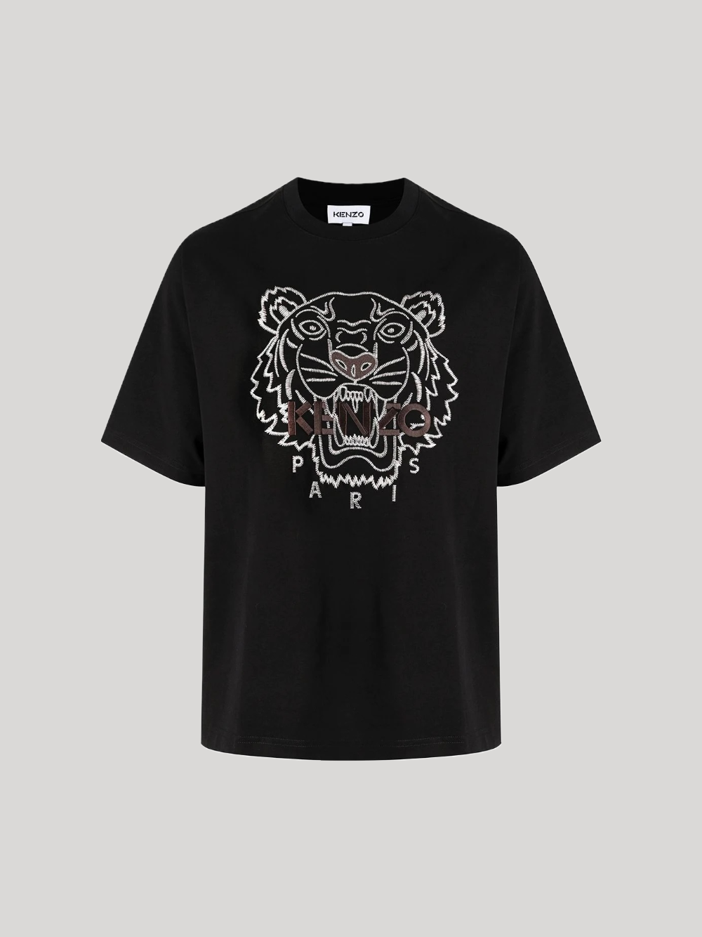 KENZO TIGER-EMBROIDERED CREW-NECK T-SHIRT