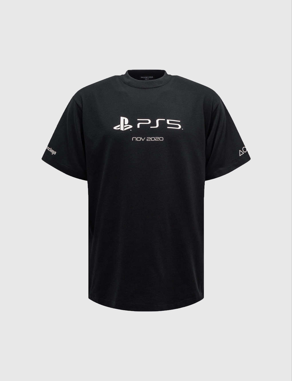 BALENCIAGA BLACK SONY PLAYSTATION EDITION BOXY T SHIRT