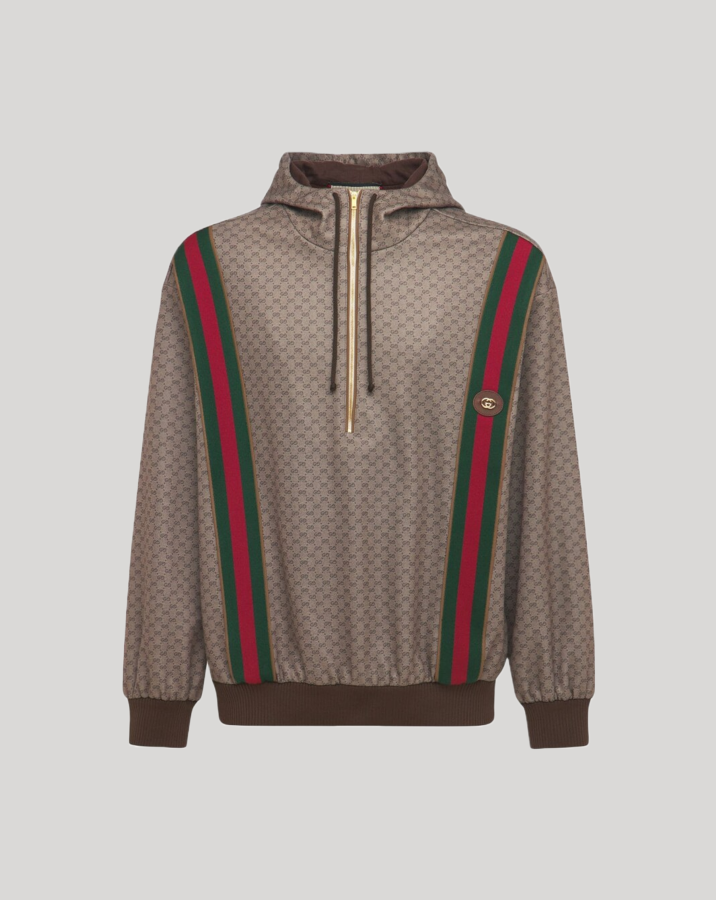 GUCCI MINI GG JERSEY HOODIE