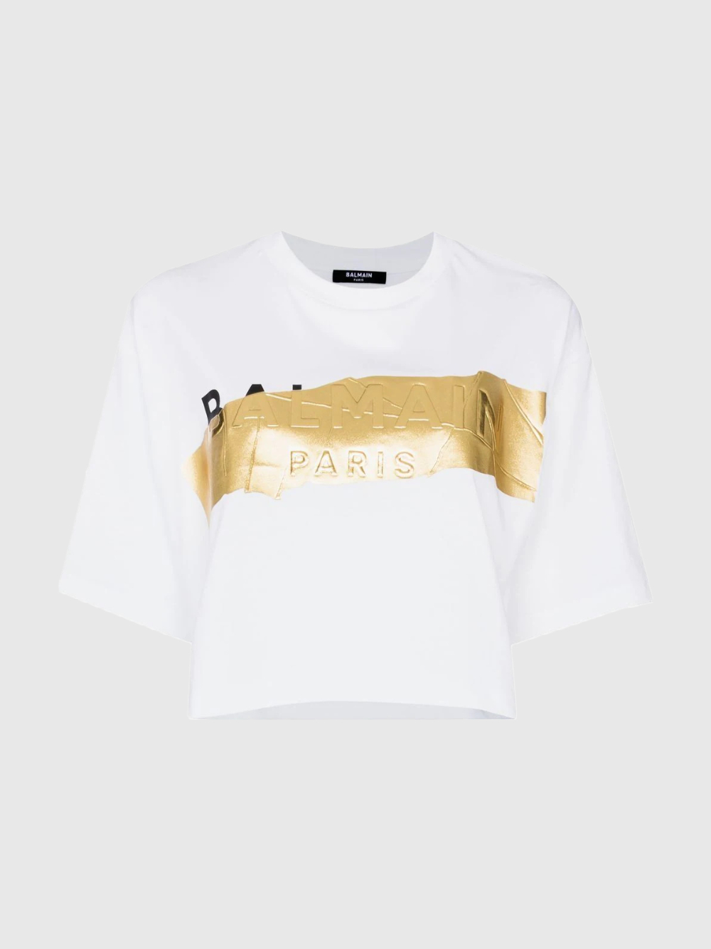 CROPPED LOGO PRINT T-SHIRT