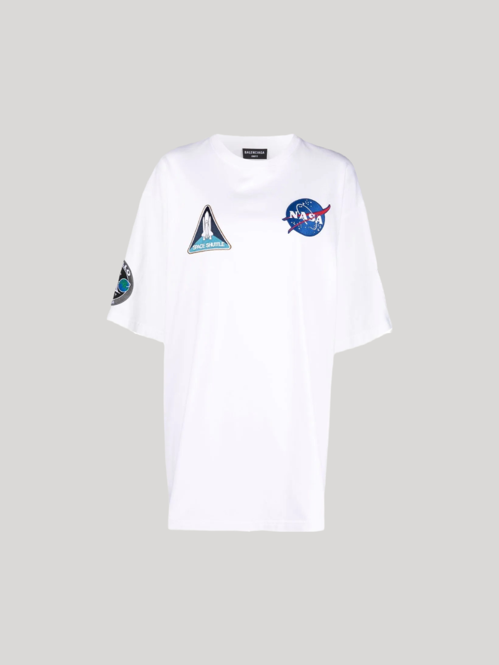 BALENCIAGA SPACE MULTI-PATCH T-SHIRT