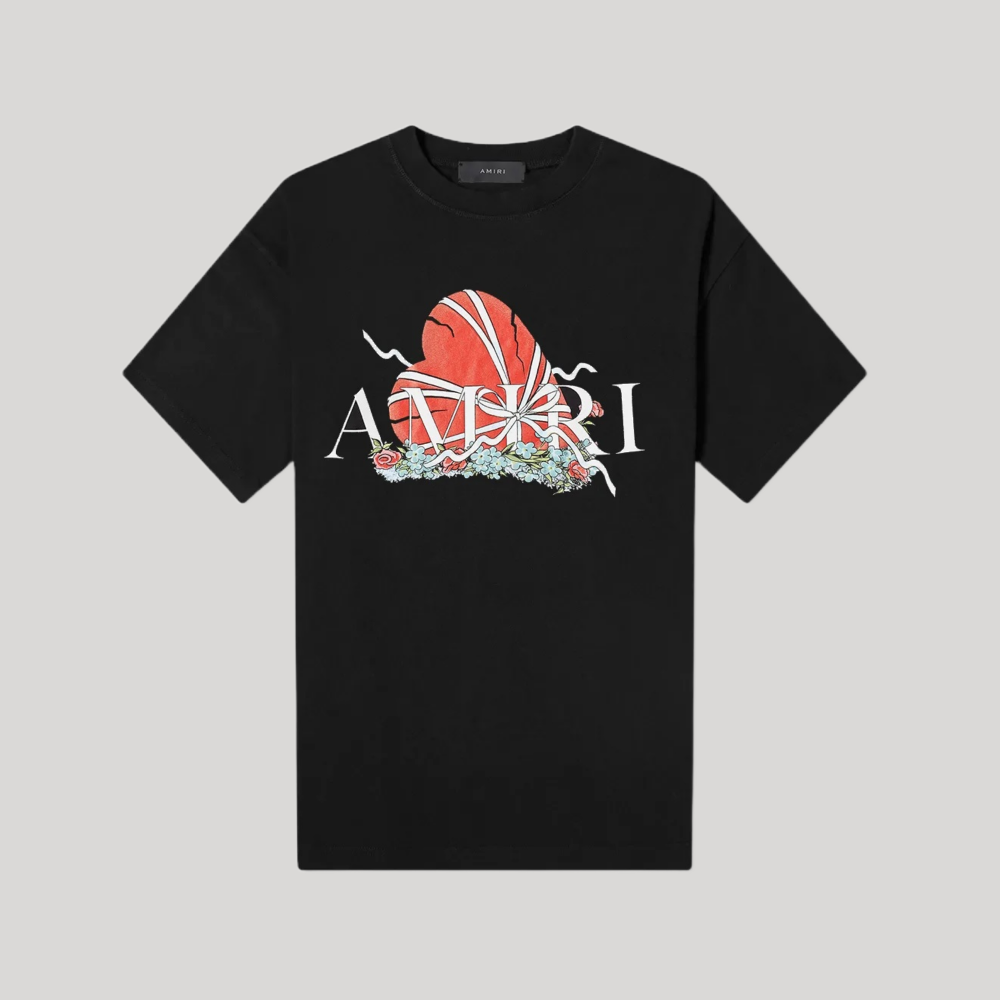 AMIRI BROKEN HEART LOGO-PRINT