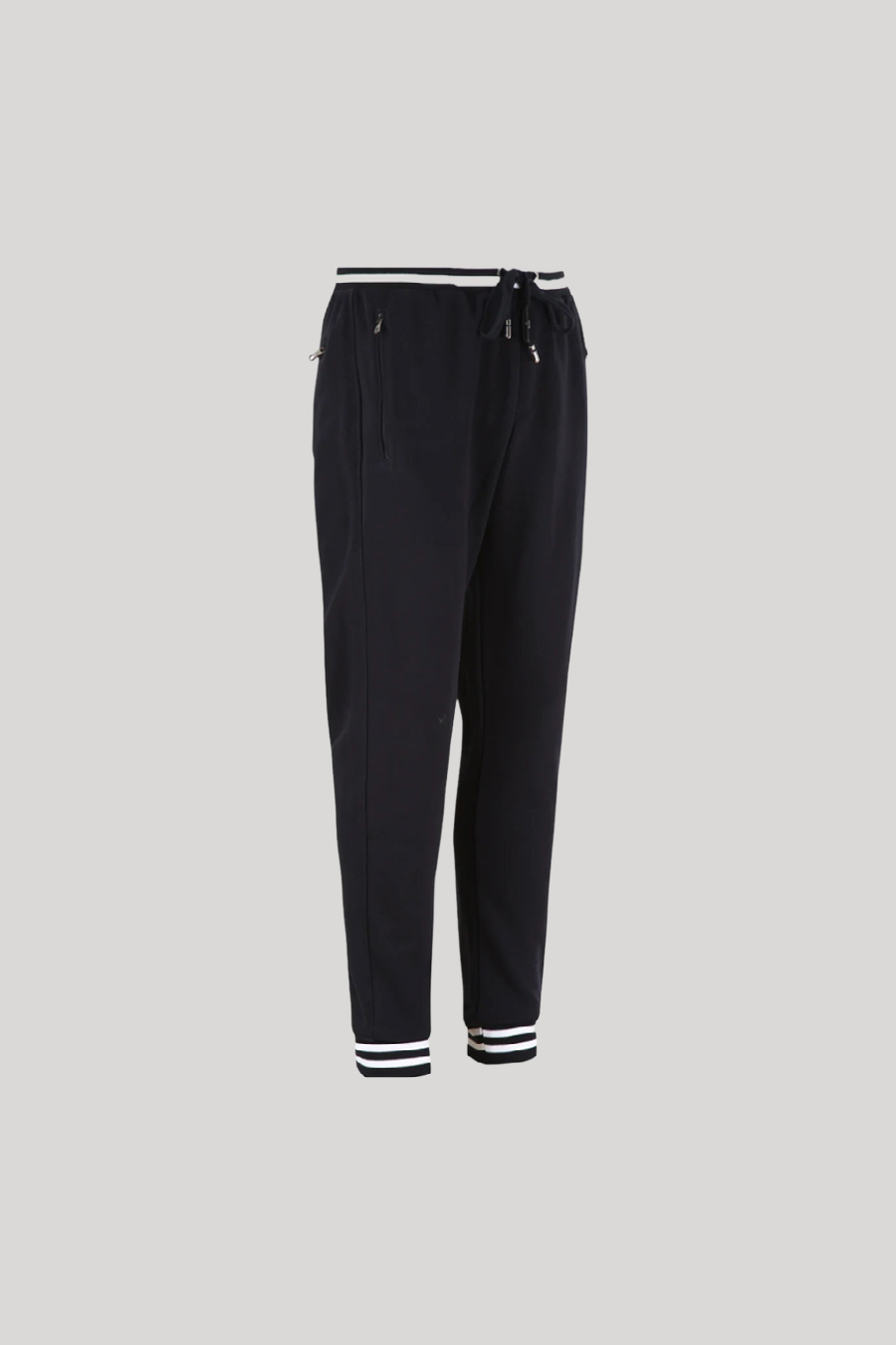 DOLCE & GABBANA PLAQUE BLACK PANTS