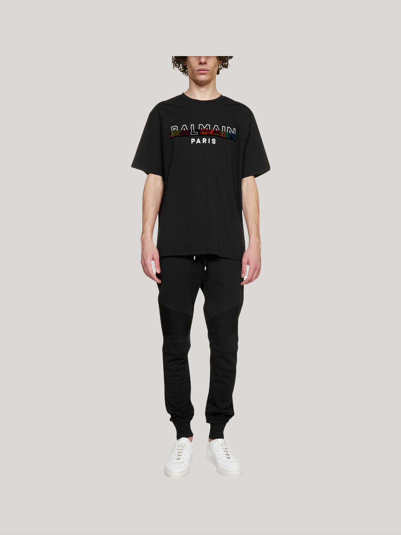 BALMAIN BLACK LOGO T-SHIRT